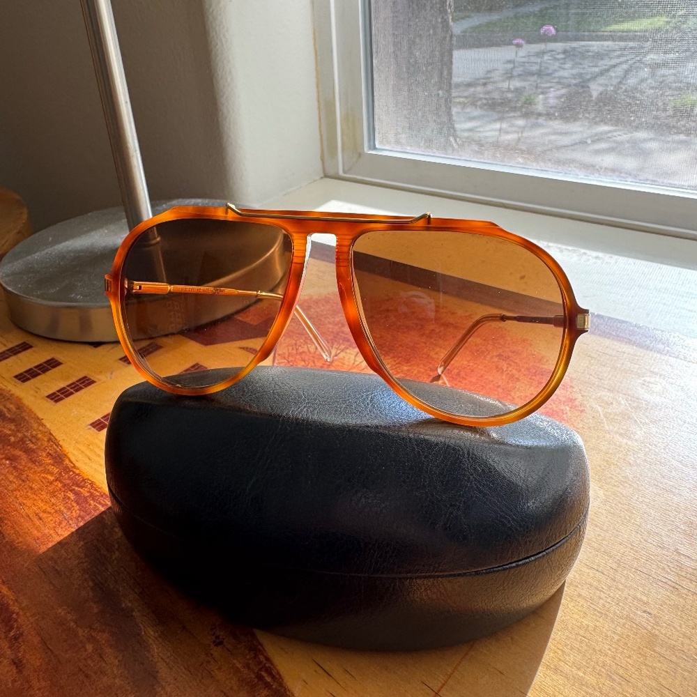 Celine Amber Aviator Sunglasses
